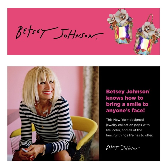 Betsey Johnson Evil Eye Linear Earrings - Picture 4 of 4